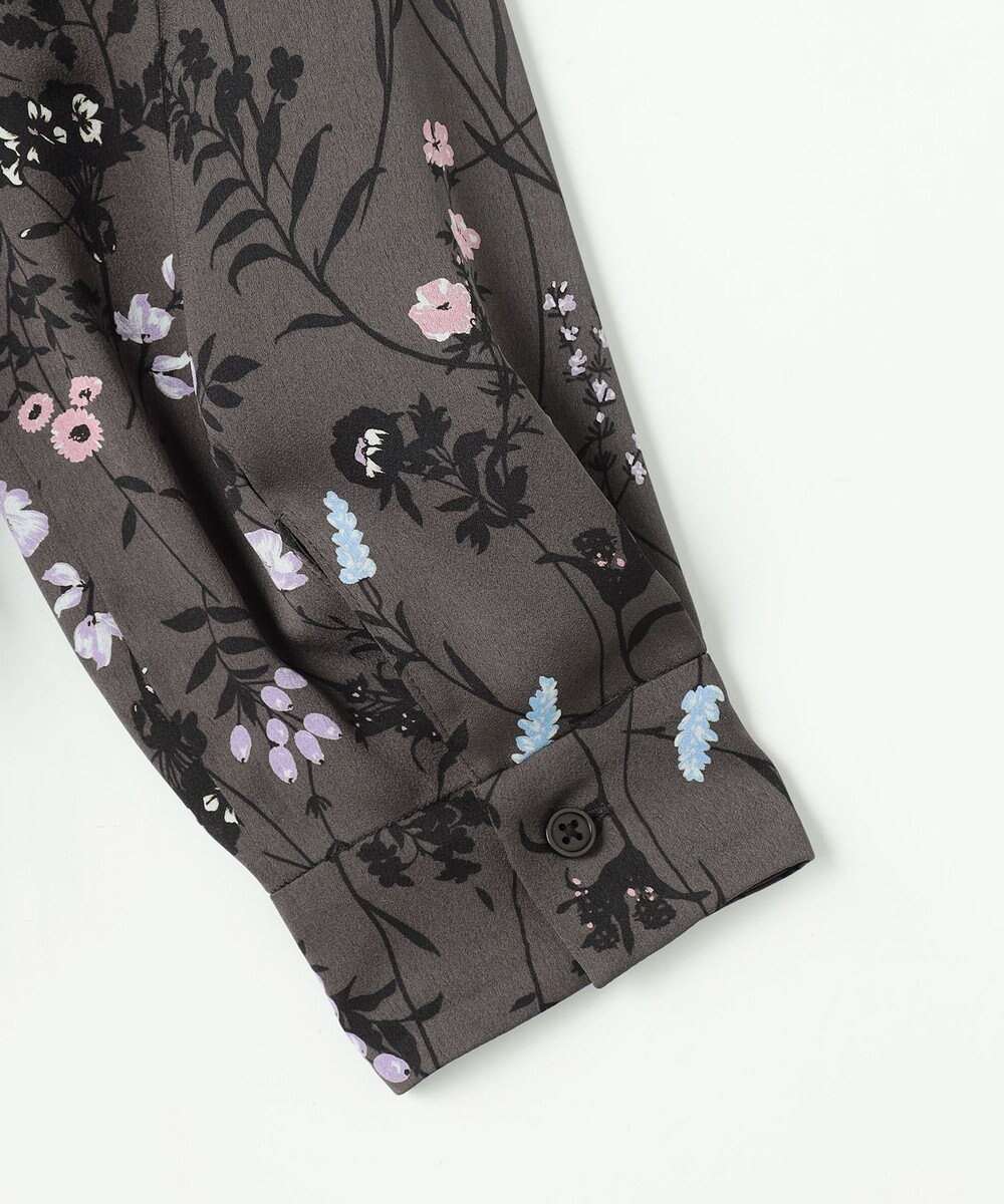 自由区 L 【WEB&一部店舗限定】ハーバルフロープリント8分袖 ワンピース 