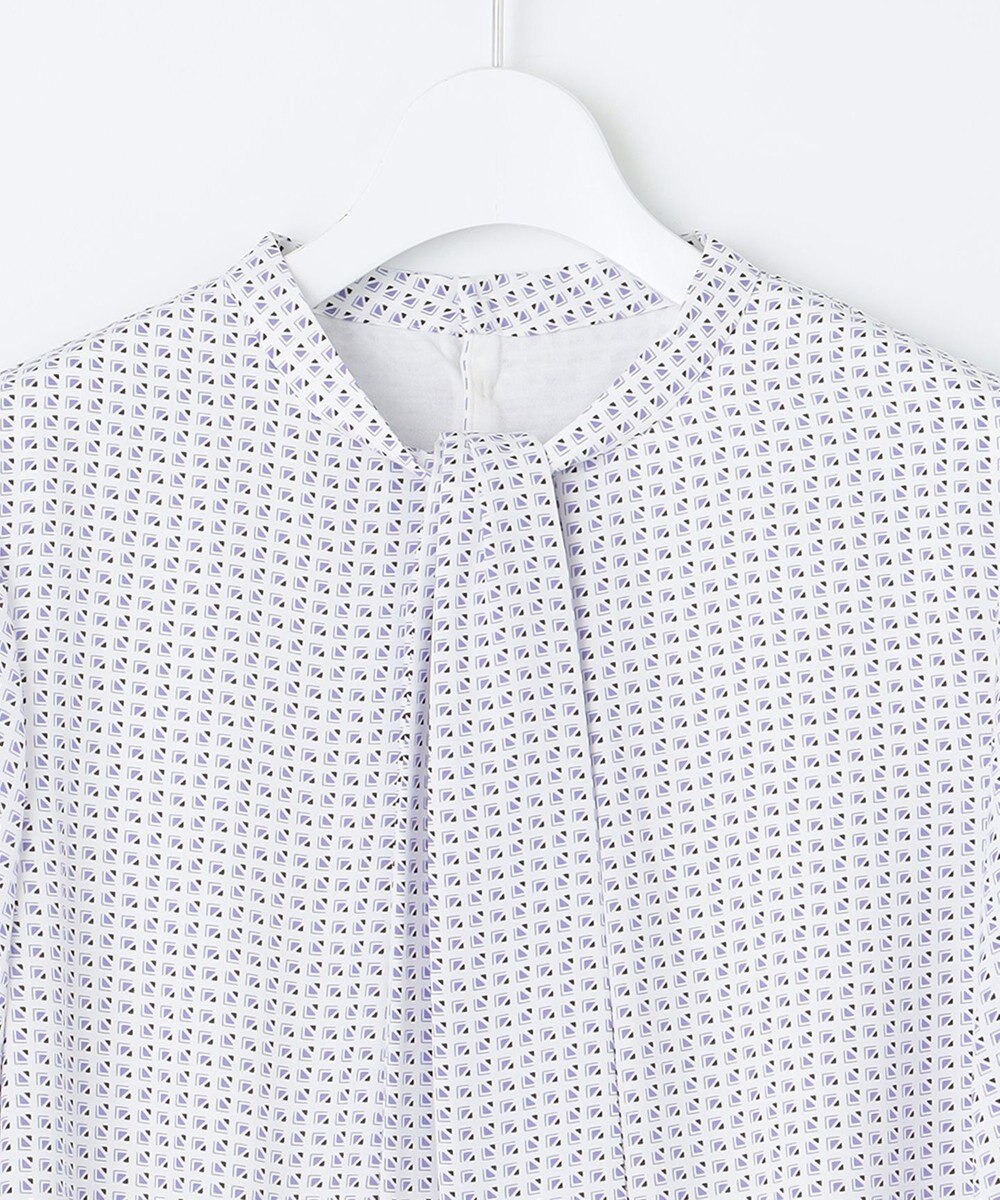 J.PRESS LADIES 幾何プリント ボウタイ カットソー 