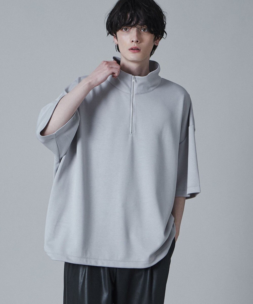 WEGO ドロストスーパーBIGハーフジップT（S） 