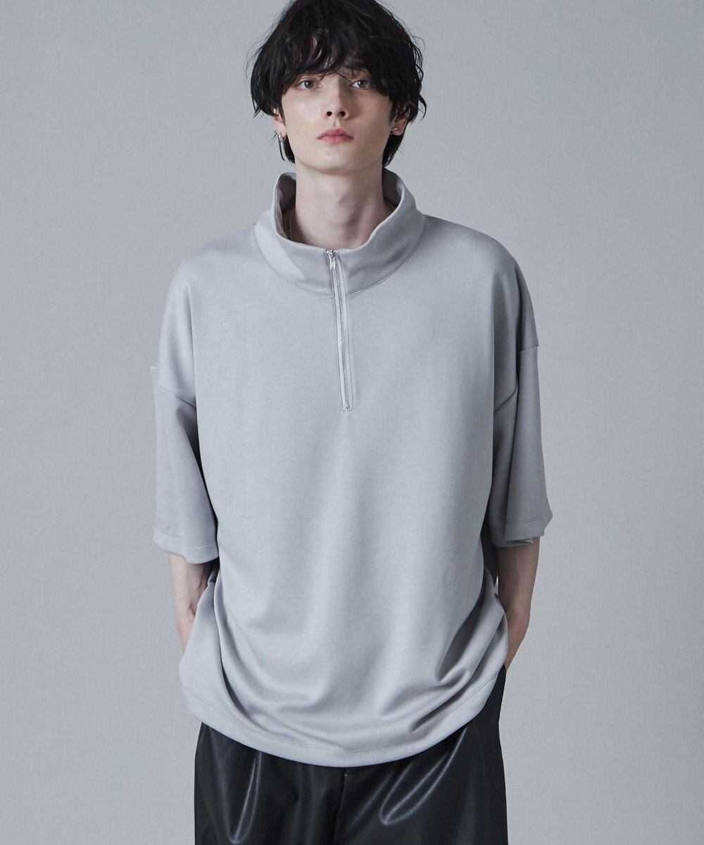 WEGO ドロストスーパーBIGハーフジップT（S） 