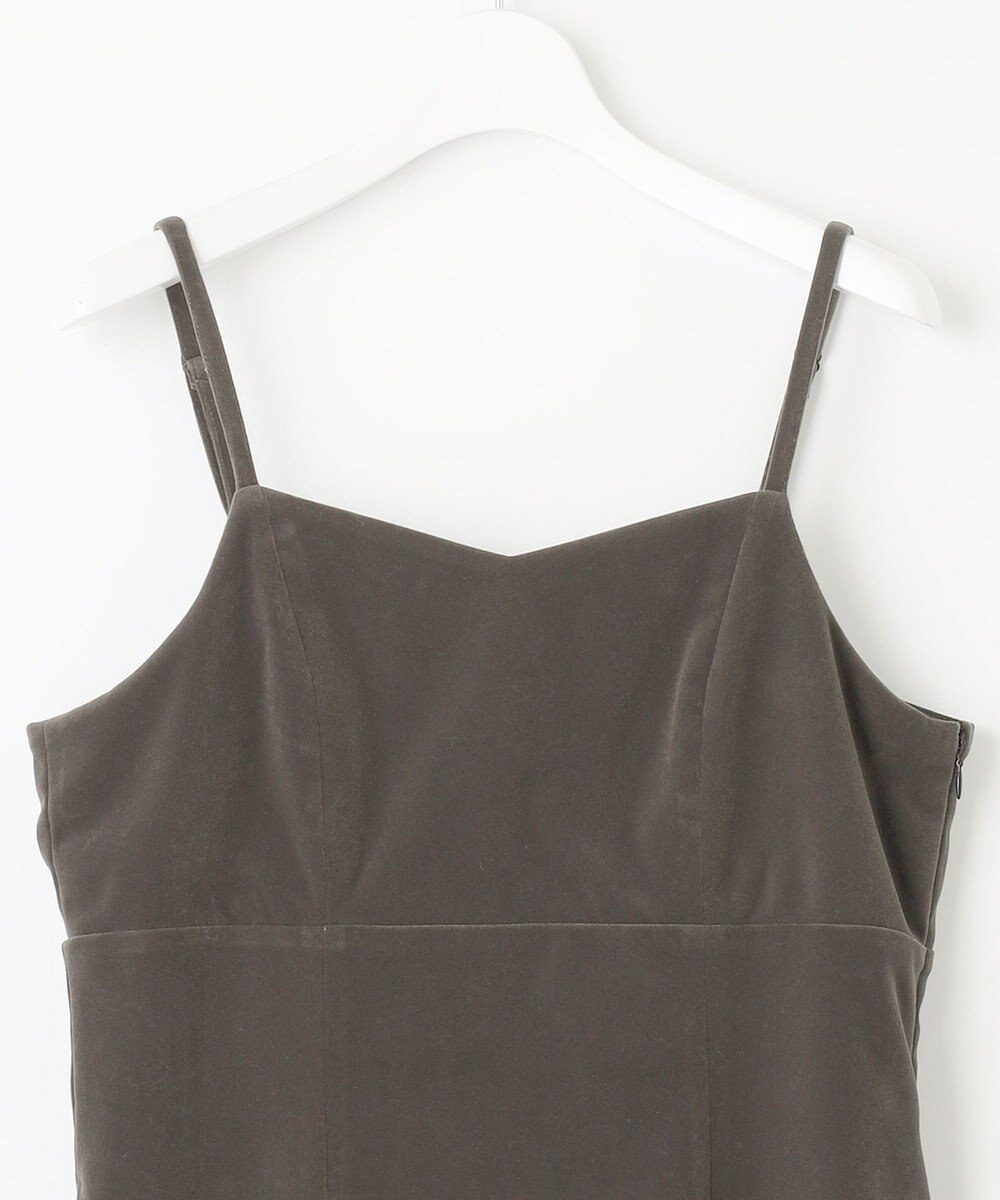 Feroux 【2WAY】パールストラップベロア ジャンスカ 