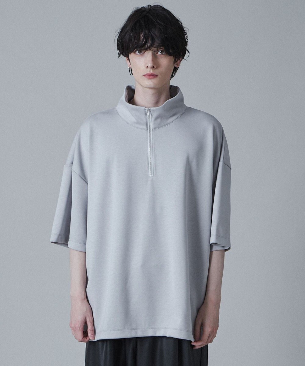 WEGO ドロストスーパーBIGハーフジップT（S） 