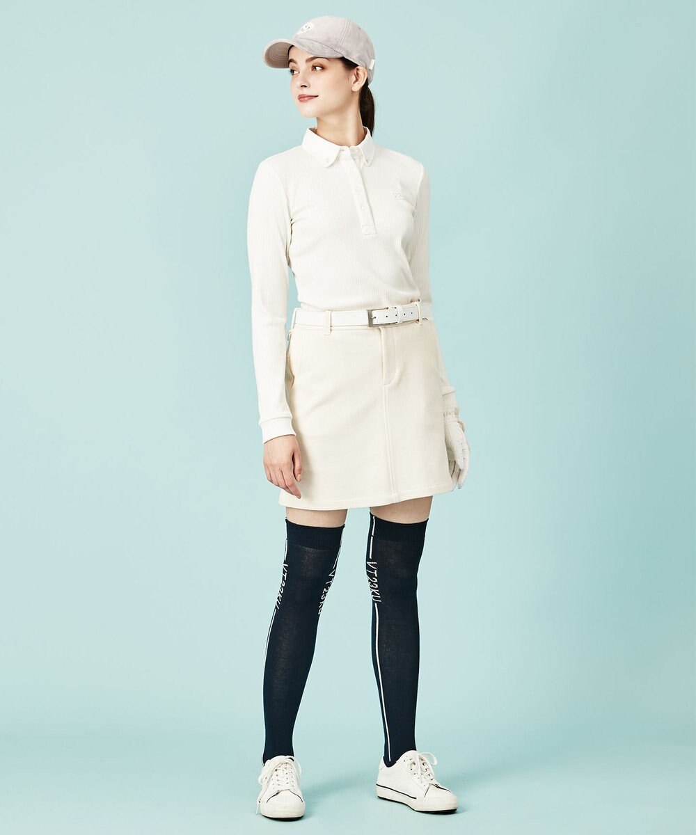 23区GOLF 【WOMEN】【手洗い可】クロスサーモツイル 台形 スカート 