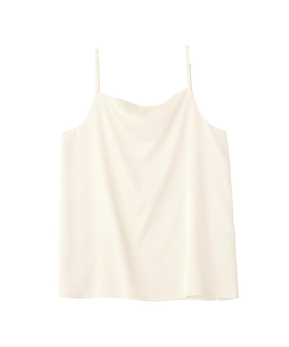 YECCA VECCA ボートネックサテンキャミ 