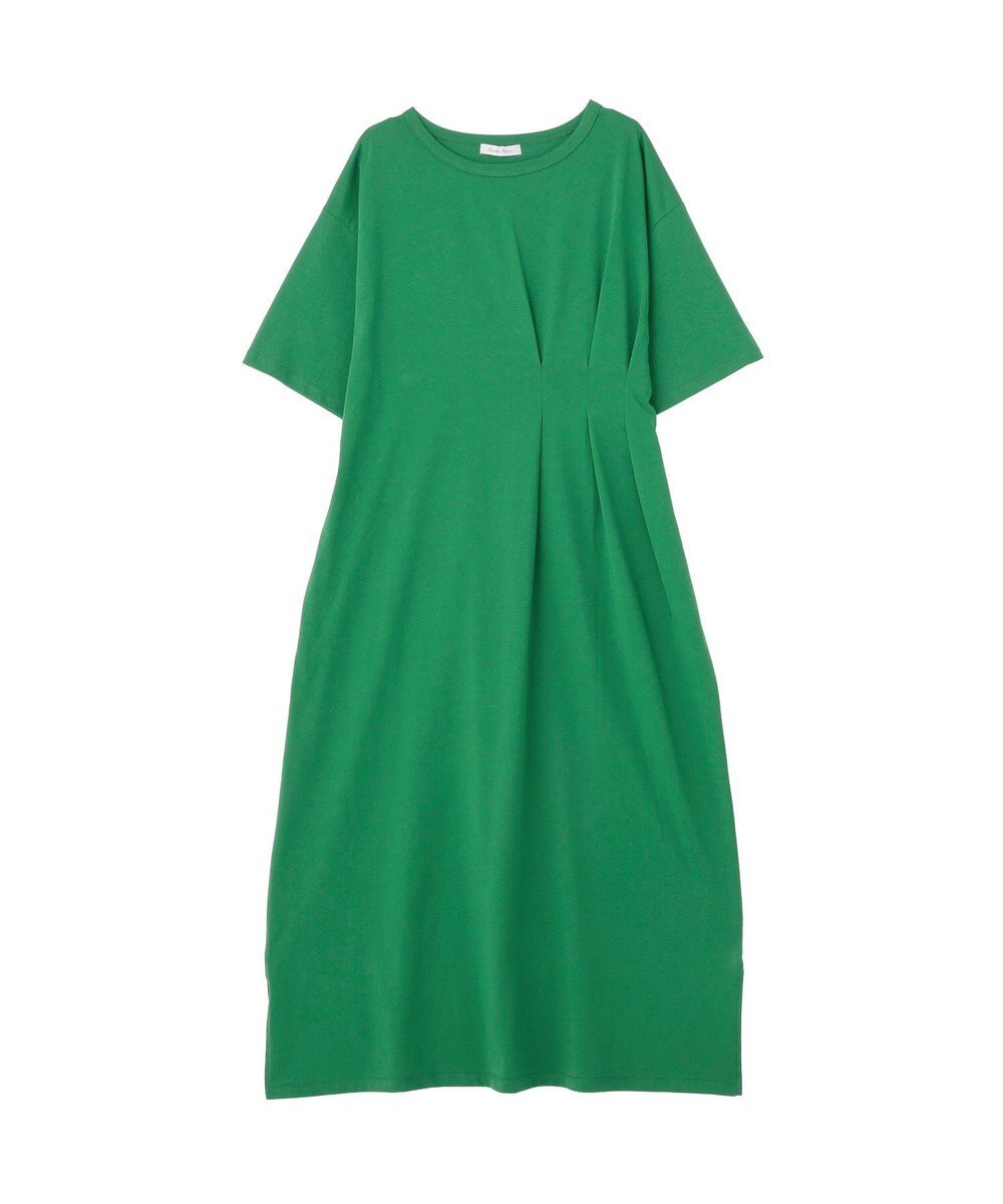 Green Parks 半袖タックカットワンピース 