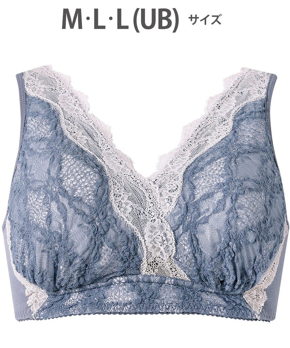 WACOAL 【ナイトアップブラ】 ノンワイヤー ナイトブラ 綿混 就寝時用 3Lまで対応 大きいサイズ レディース BXB168 /ワコール 