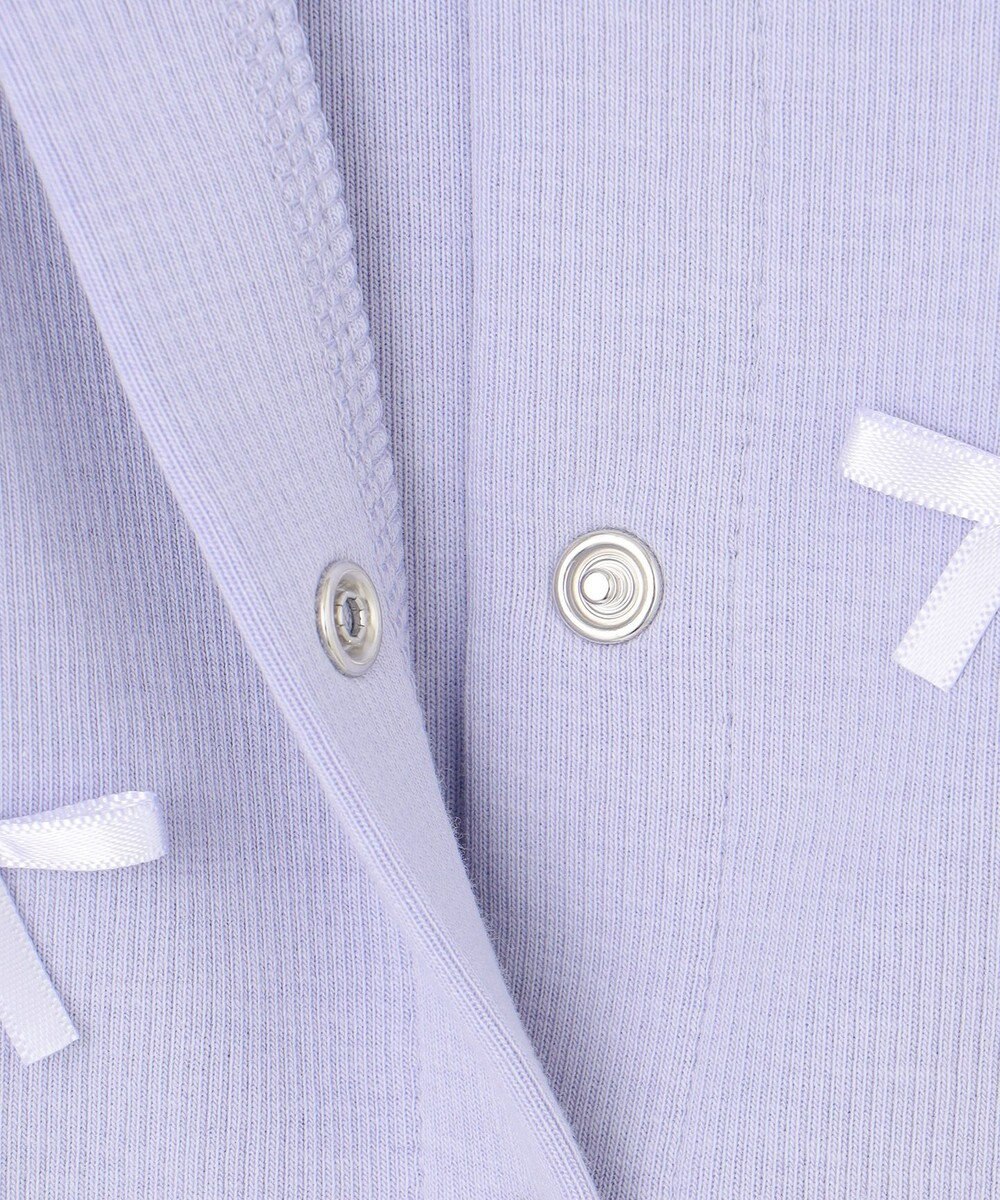 ANY KIDS スナップボタン リボンカーディガン 