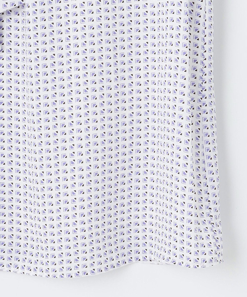 J.PRESS LADIES 幾何プリント ボウタイ カットソー 