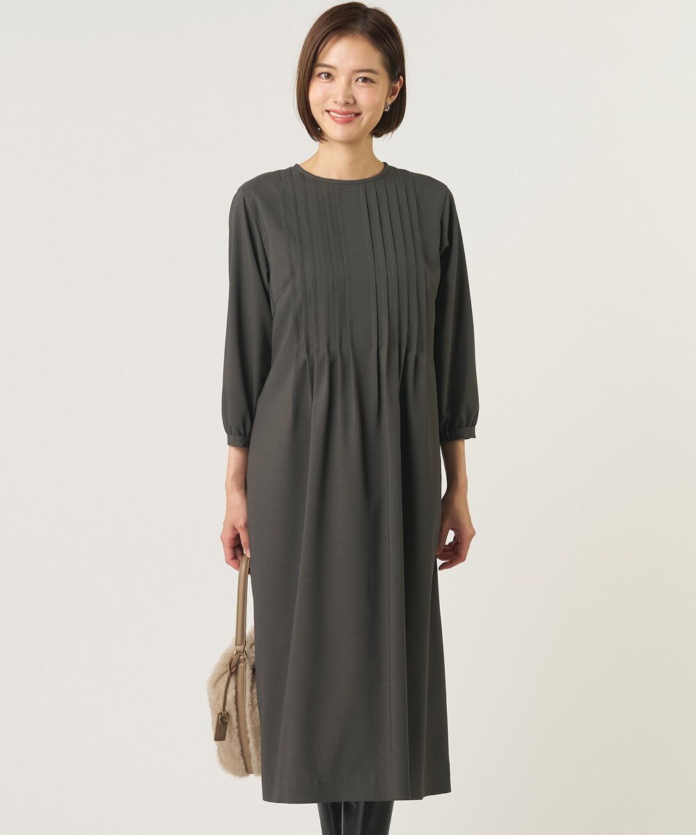 J.PRESS LADIES S 【人気・お呼ばれ・一枚で着映え】ECO ウェザー ストレッチ ワンピース 