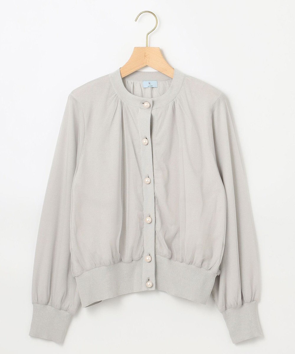 組曲 L 【WEB限定】チュールニット ブルゾン 