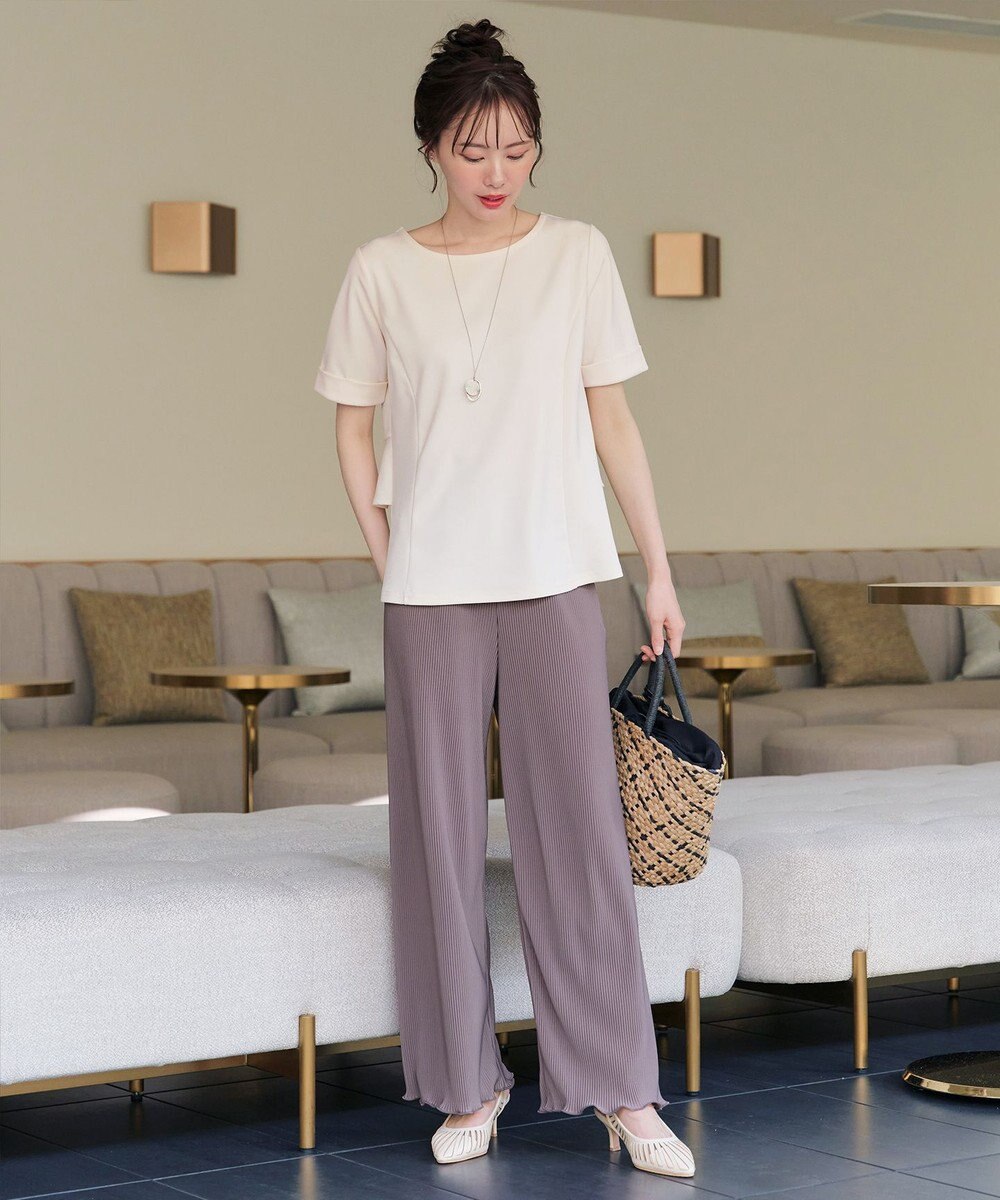 Tiaclasse 【新色追加・洗える】プリーツパンツ 