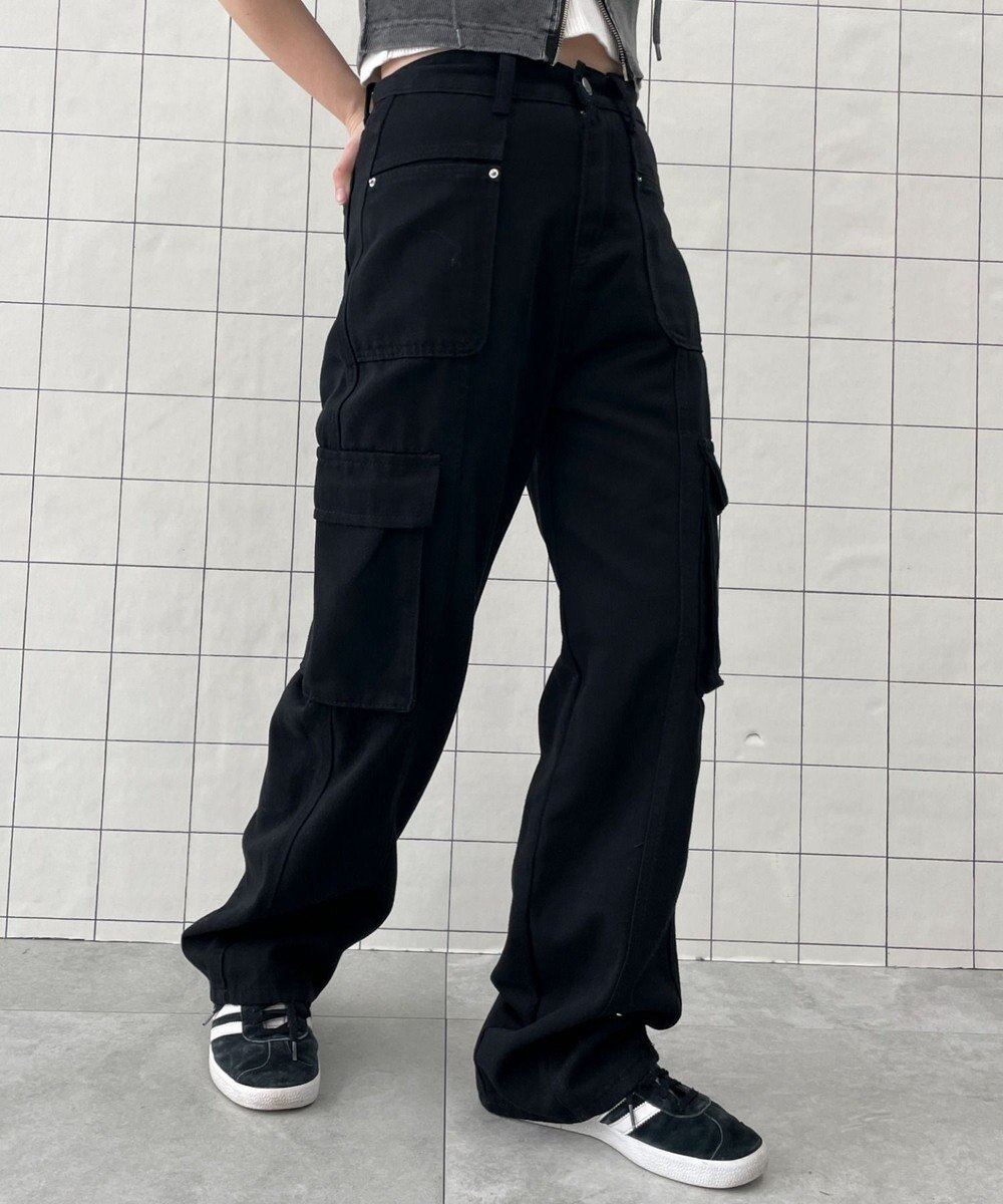 WEGO マルチポケットワイドカーゴパンツ 