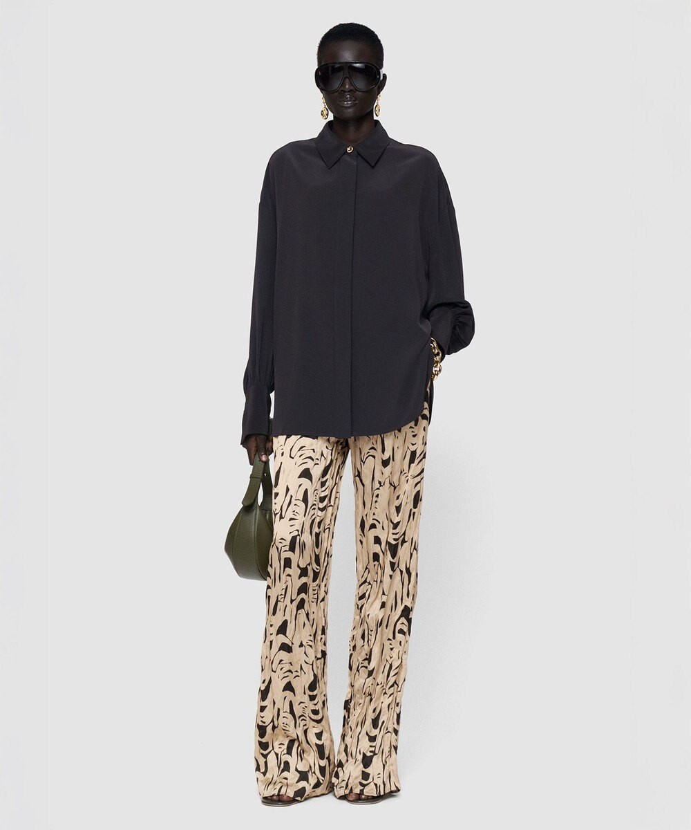 JOSEPH プリントクリンクル　トラウザーズ 