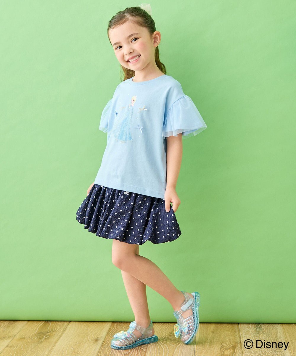 ANY KIDS 【ディズニー/FROZEN】【綿100%】袖チュール Tシャツ 