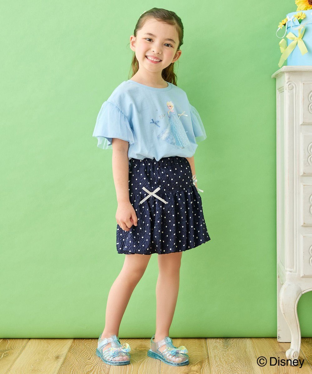 ANY KIDS 【ディズニー/FROZEN】【綿100%】袖チュール Tシャツ 