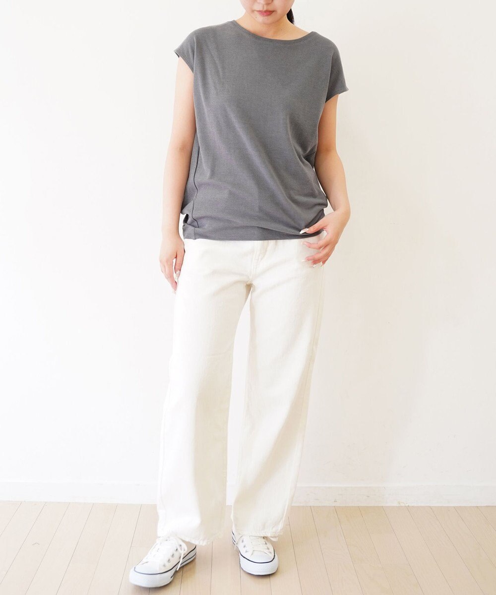 TOQUE  〈大草直子さんアドバイザー〉 【洗える/天然素材】ロイヤルベビーアルパカ×タンギスコットン鹿の子フレンチT 