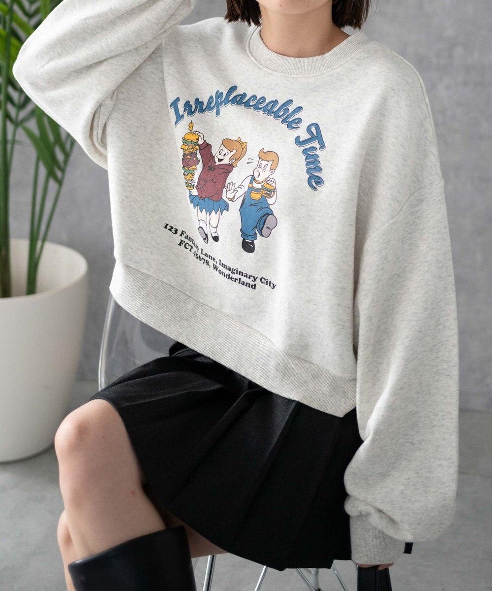 WEGO イラストプルオーバースウェット 