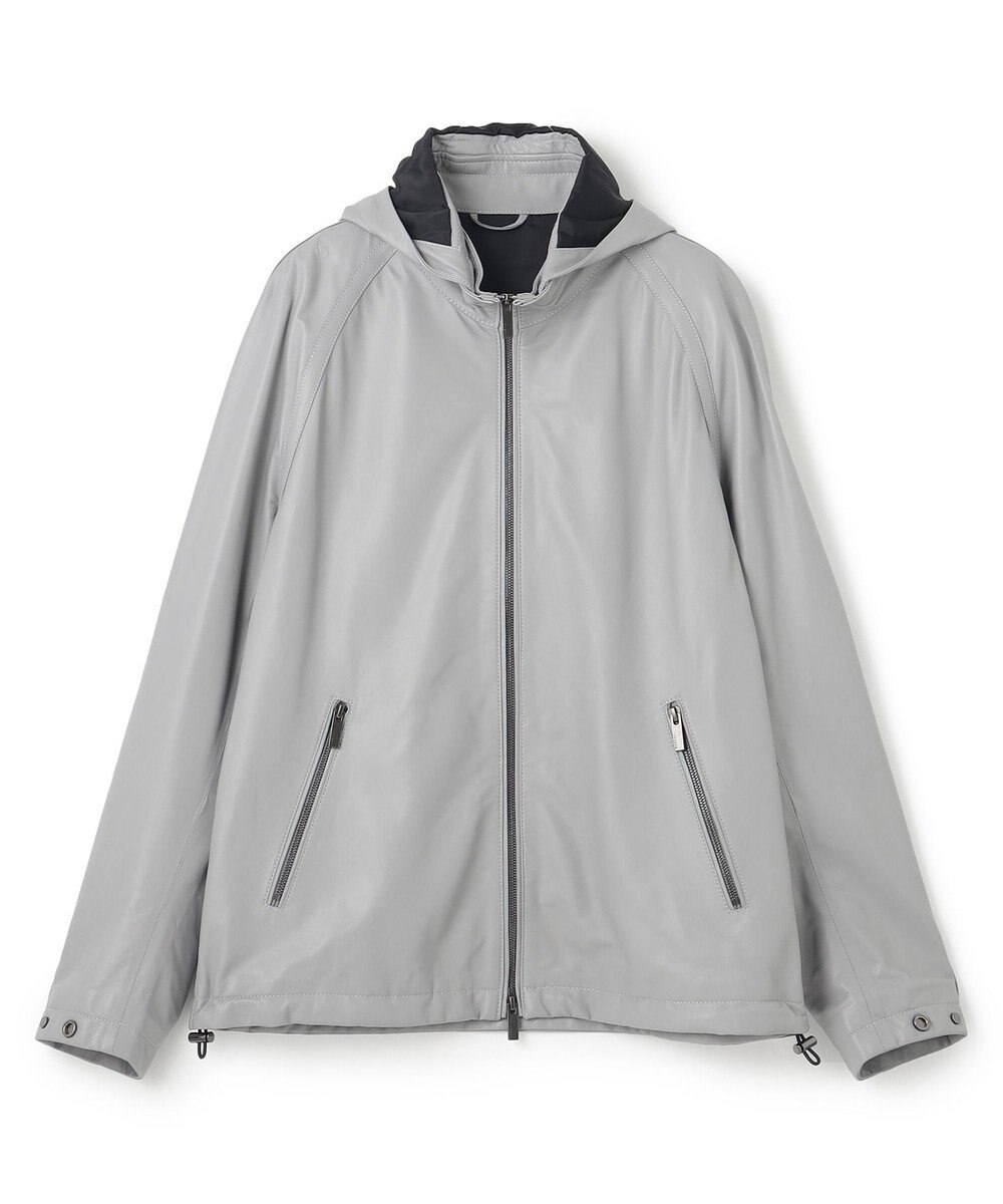 JOSEPH HOMME ライトラムナッパレザー　フードブルゾン 