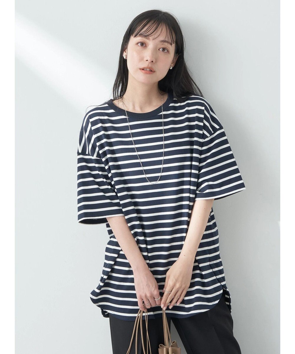 earth music&ecology ラウンドチュニックＴ 