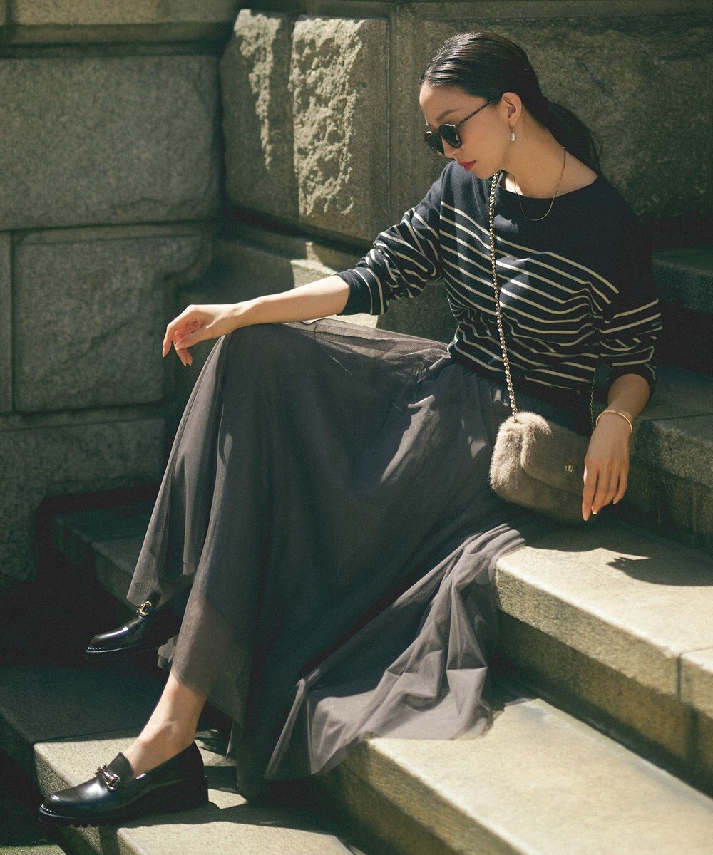 23区 【洗える】ソフトチュール スカート 