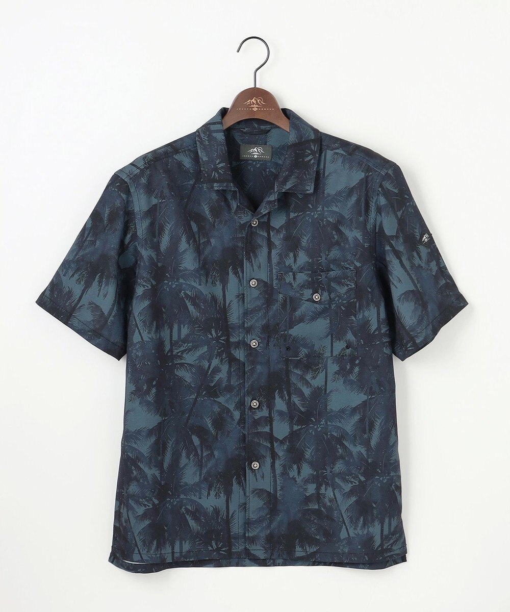 JOSEPH ABBOUD MOUNTAIN 【速乾/軽量/ストレッッチ】ライトスラブボタニカルプリント アウトドアシャツ 