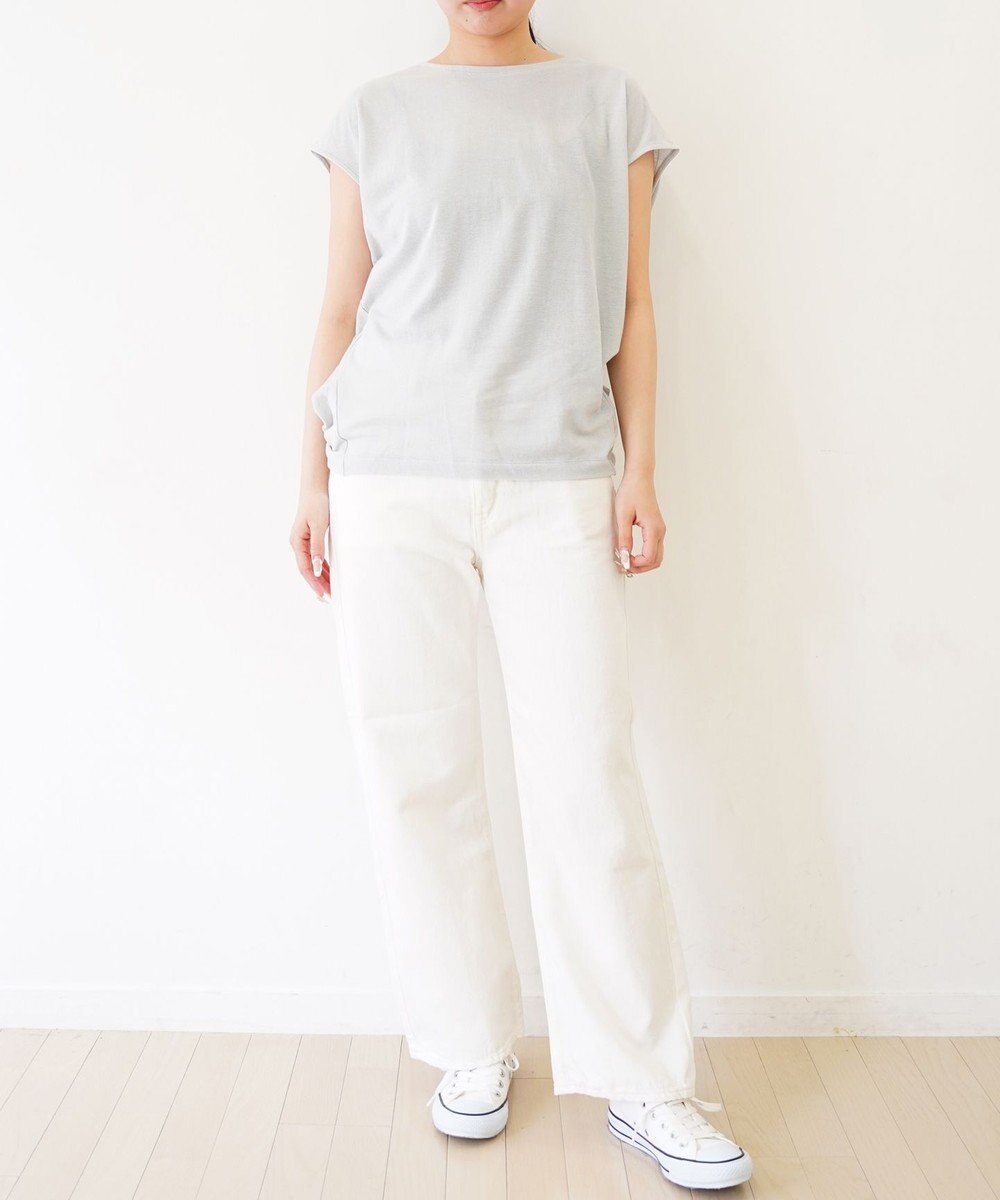 TOQUE  〈大草直子さんアドバイザー〉 【洗える/天然素材】ロイヤルベビーアルパカ×タンギスコットン鹿の子フレンチT 