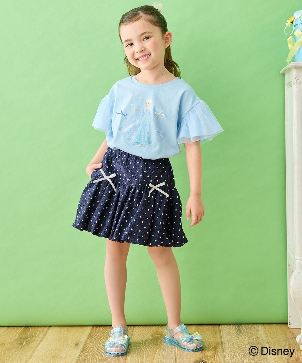 ANY KIDS 【ディズニー/FROZEN】【綿100%】袖チュール Tシャツ 