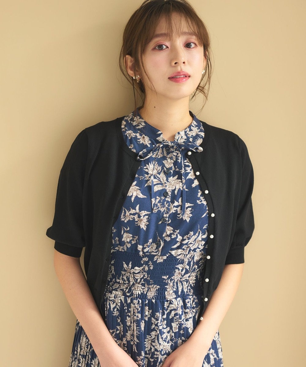 Feroux 【接触冷感・UVカット】ハーフスリーブ カーディガン 