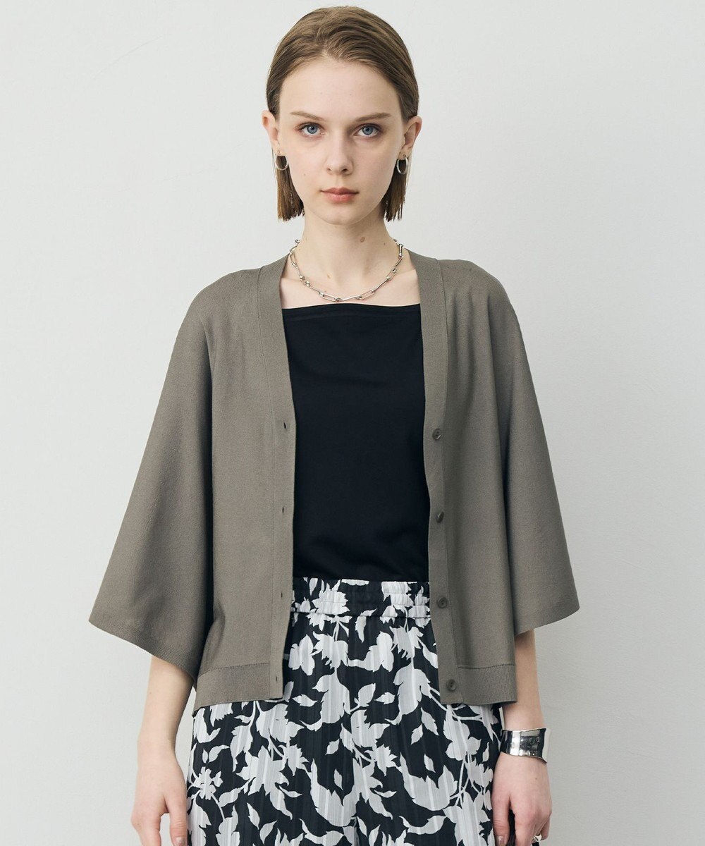 ICB L フライスリーブ Vネックカーディガン 