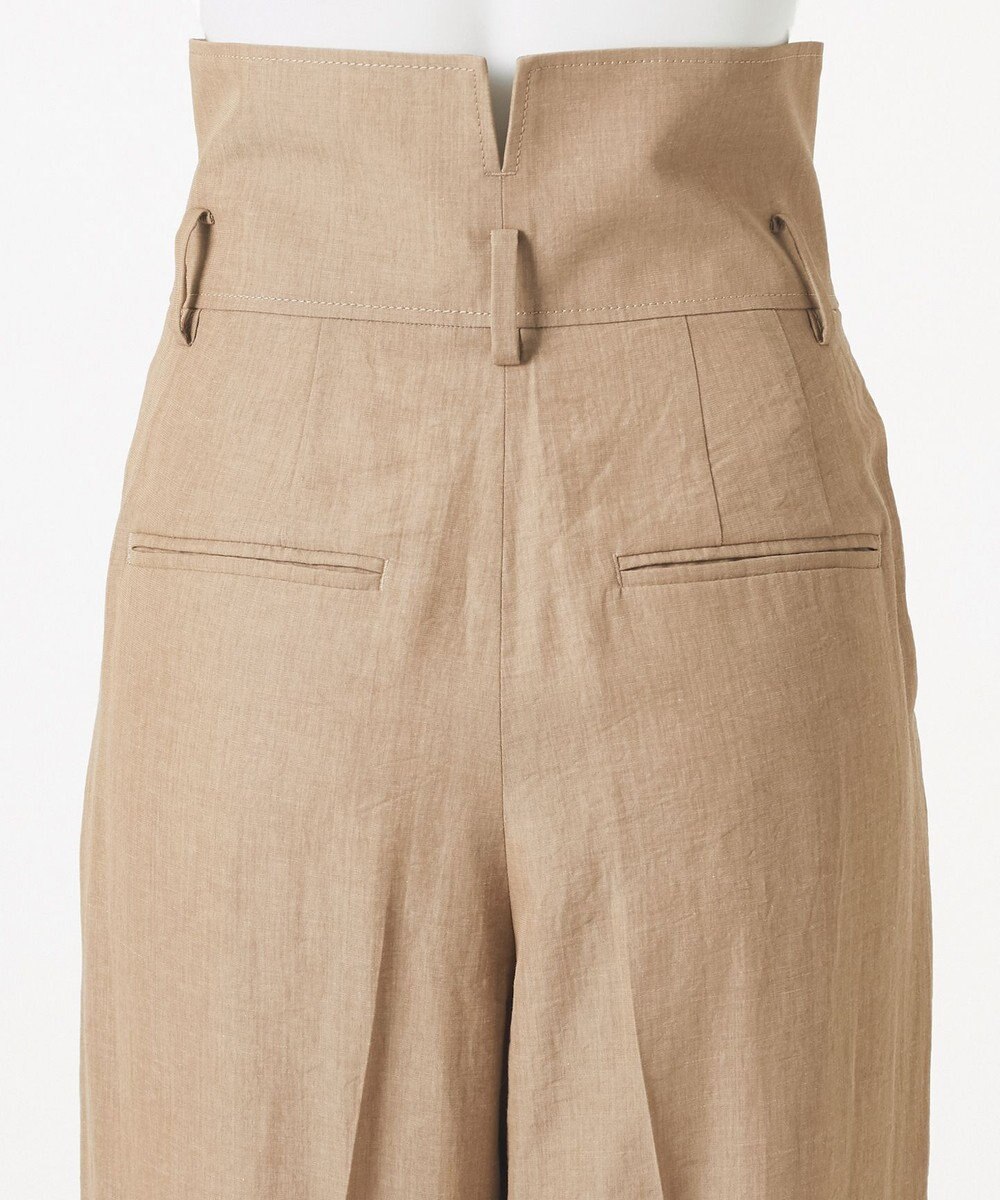 23区 【GOLD LABEL】ナチュラルシャンブレー タックパンツ 