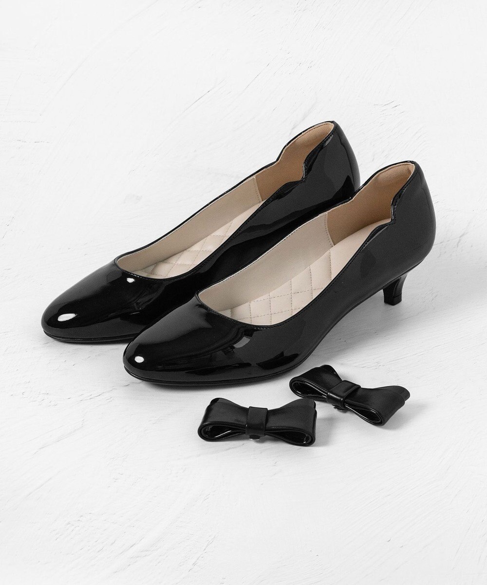TOCCA 【リボン取り外し可】DOUBLE RIBBON 2WAYPUMPS パンプス 