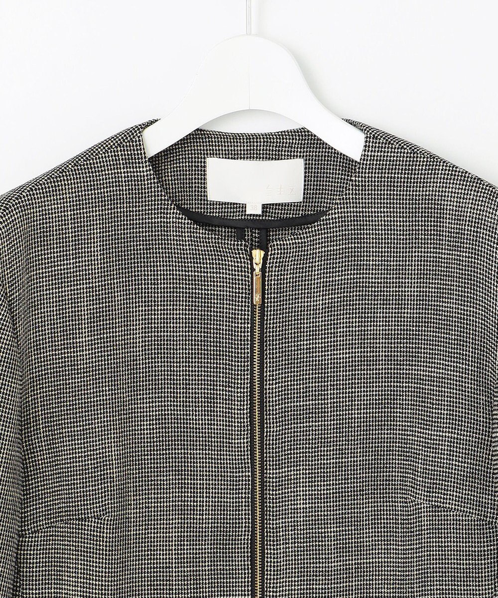 自由区 【洗える】ライトカラミノーカラー ジャケット 