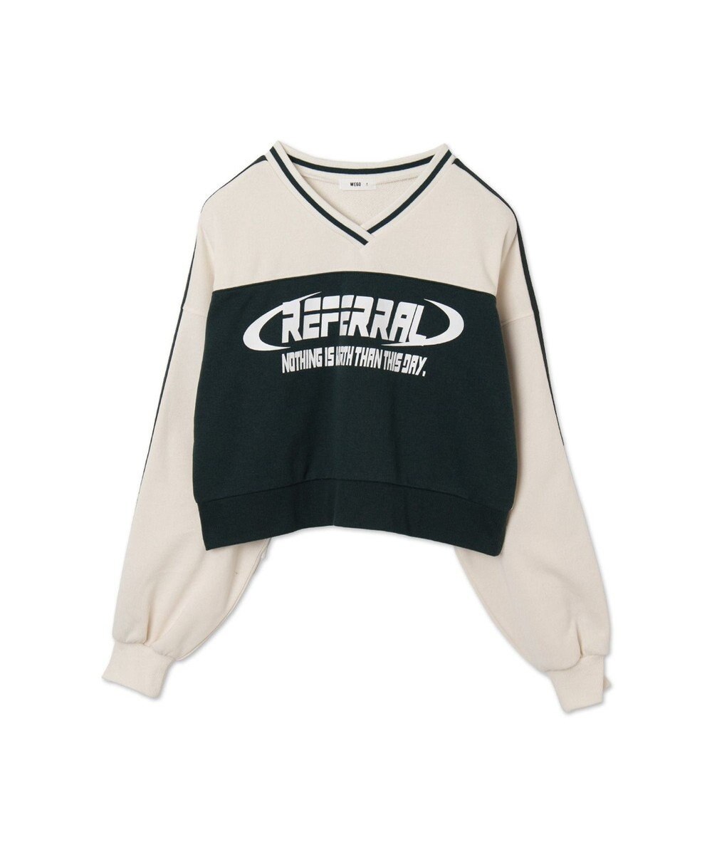 WEGO 切り替えショートスウェット 