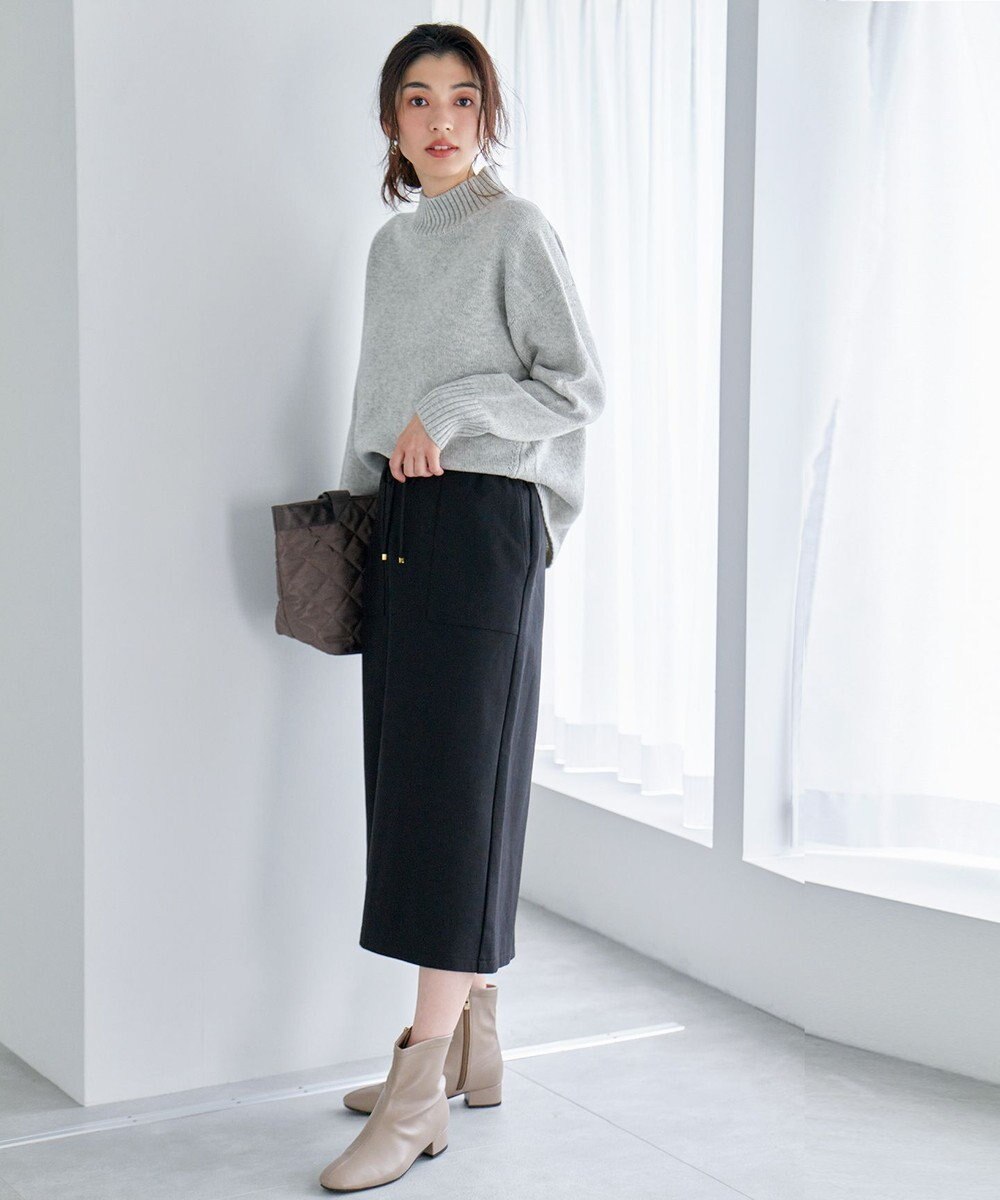 ANY 【WEB限定/洗濯機可能/ウエストゴム/ストレッチ/吸湿発熱】エニィーヒートスカート 