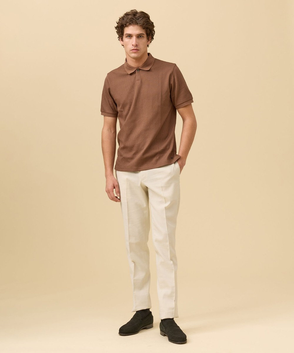 J.PRESS MEN ジャケットインの最適解【接触冷感 / 吸水速乾】【J.PRESS PREMIUM JERSEY】スキッパー ポロシャツ 