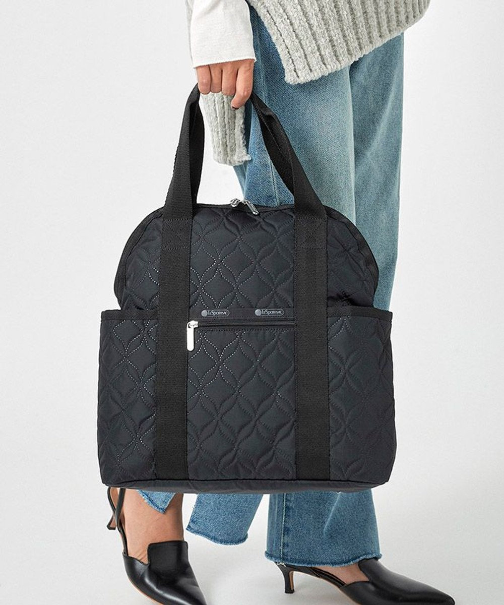 DOUBLE TROUBLE BACKPACK ウェイビーデボスブラック-