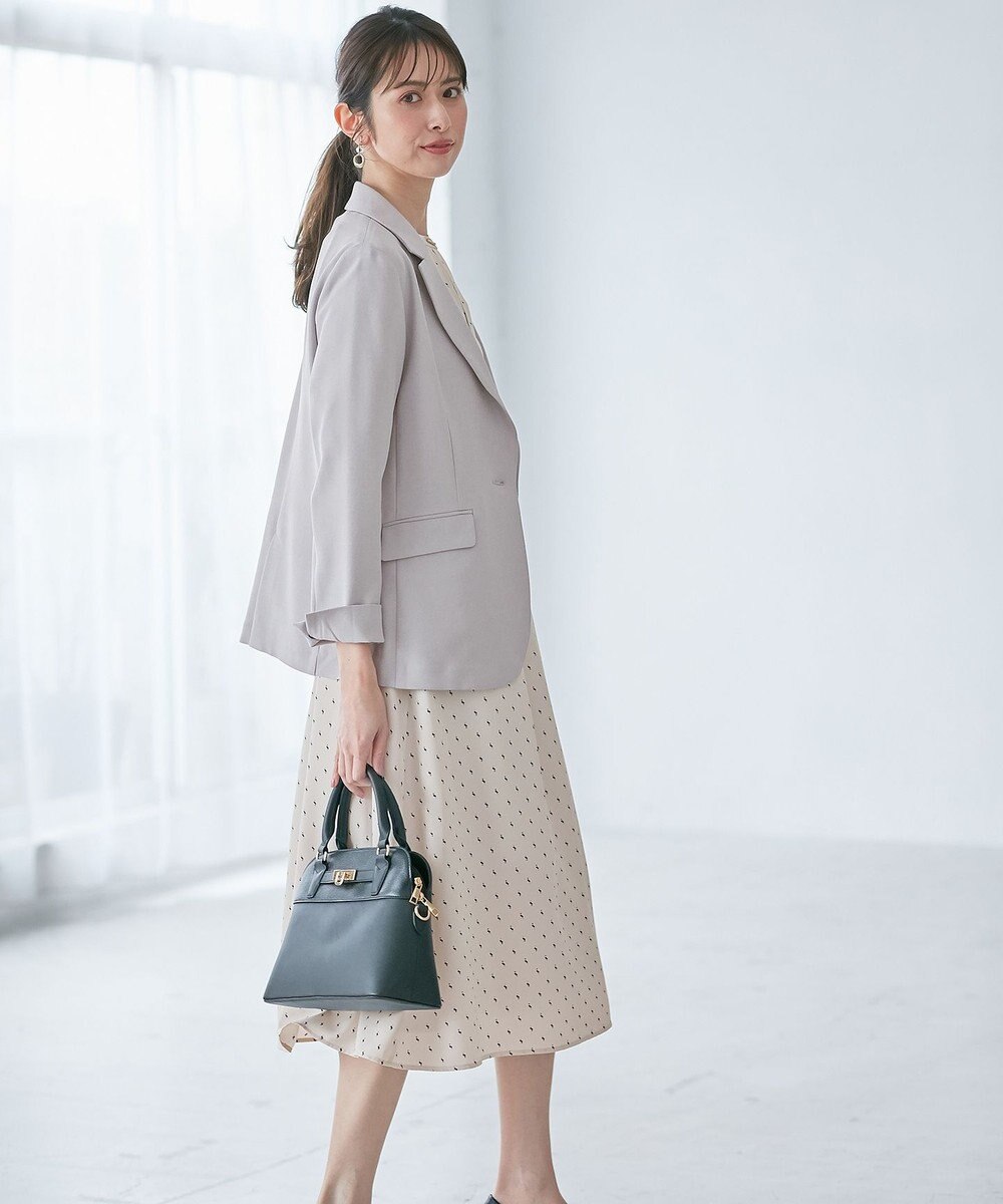 ANY SIS 【美人百花7月号掲載】リネンライクポリエステル テーラード ジャケット 