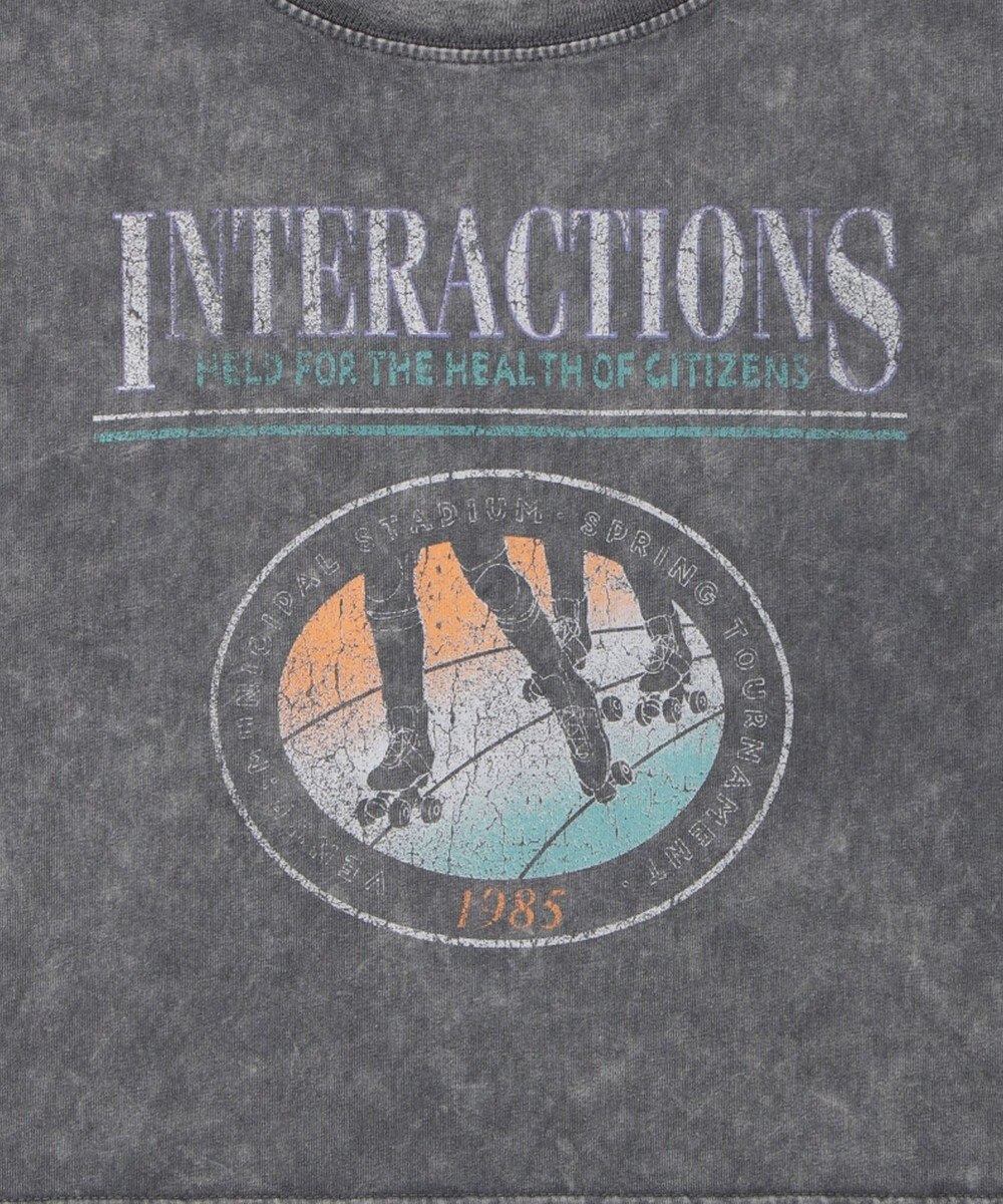 WEGO ヴィンテージウォッシュドロストデザインT 