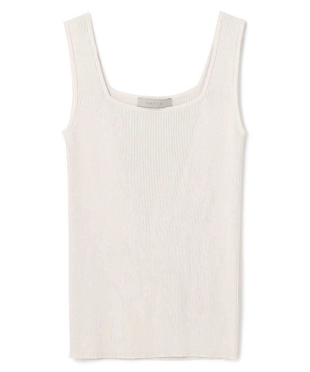 UNFILO スゴ機能 リブタンクトップ 