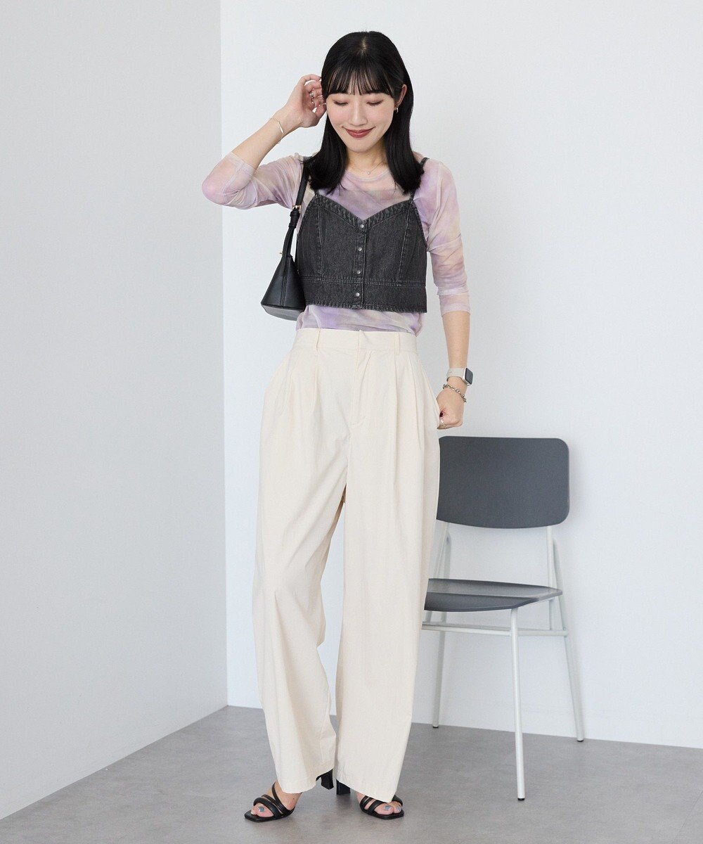 AMERICAN HOLIC ニュアンス柄プリントシアープルオーバー 