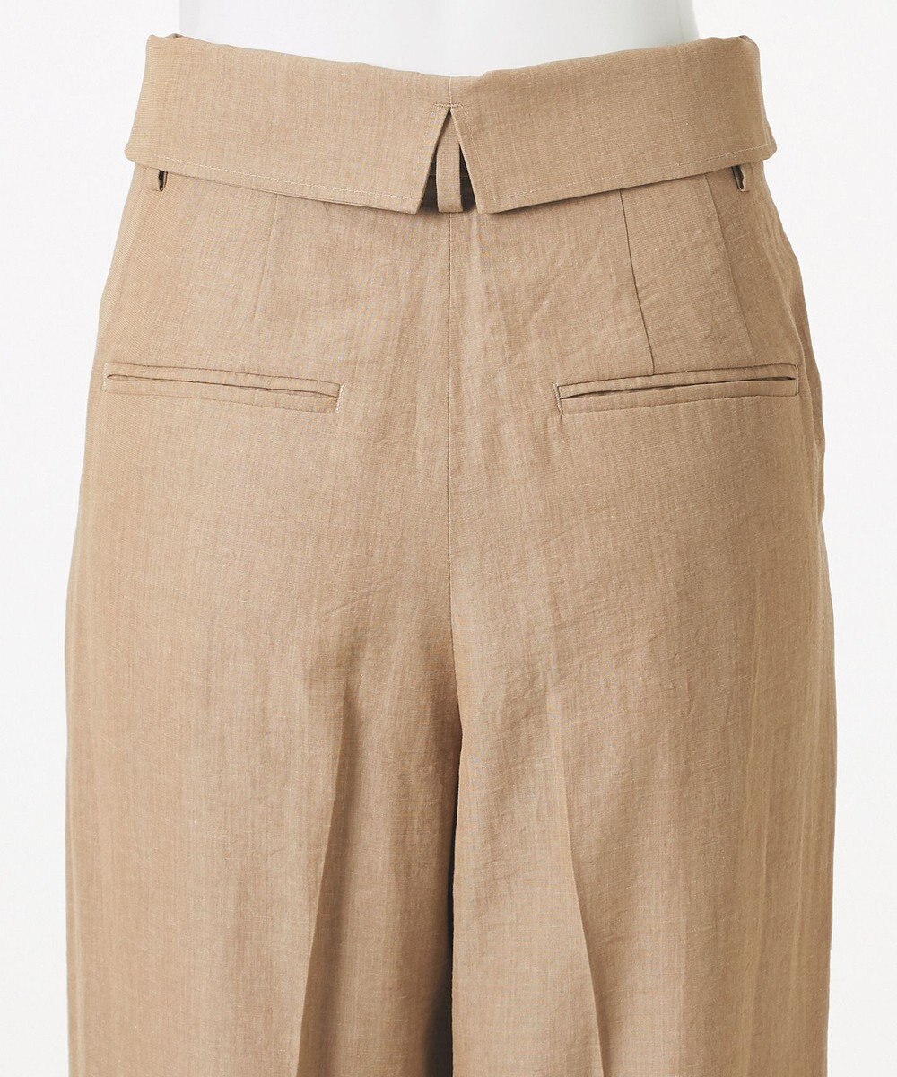 23区 【GOLD LABEL】ナチュラルシャンブレー タックパンツ 