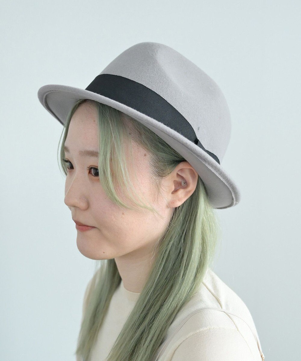 ATRENA 【UNISEX】グログラン巻きマニッシュ 中折れハット Lサイズ 