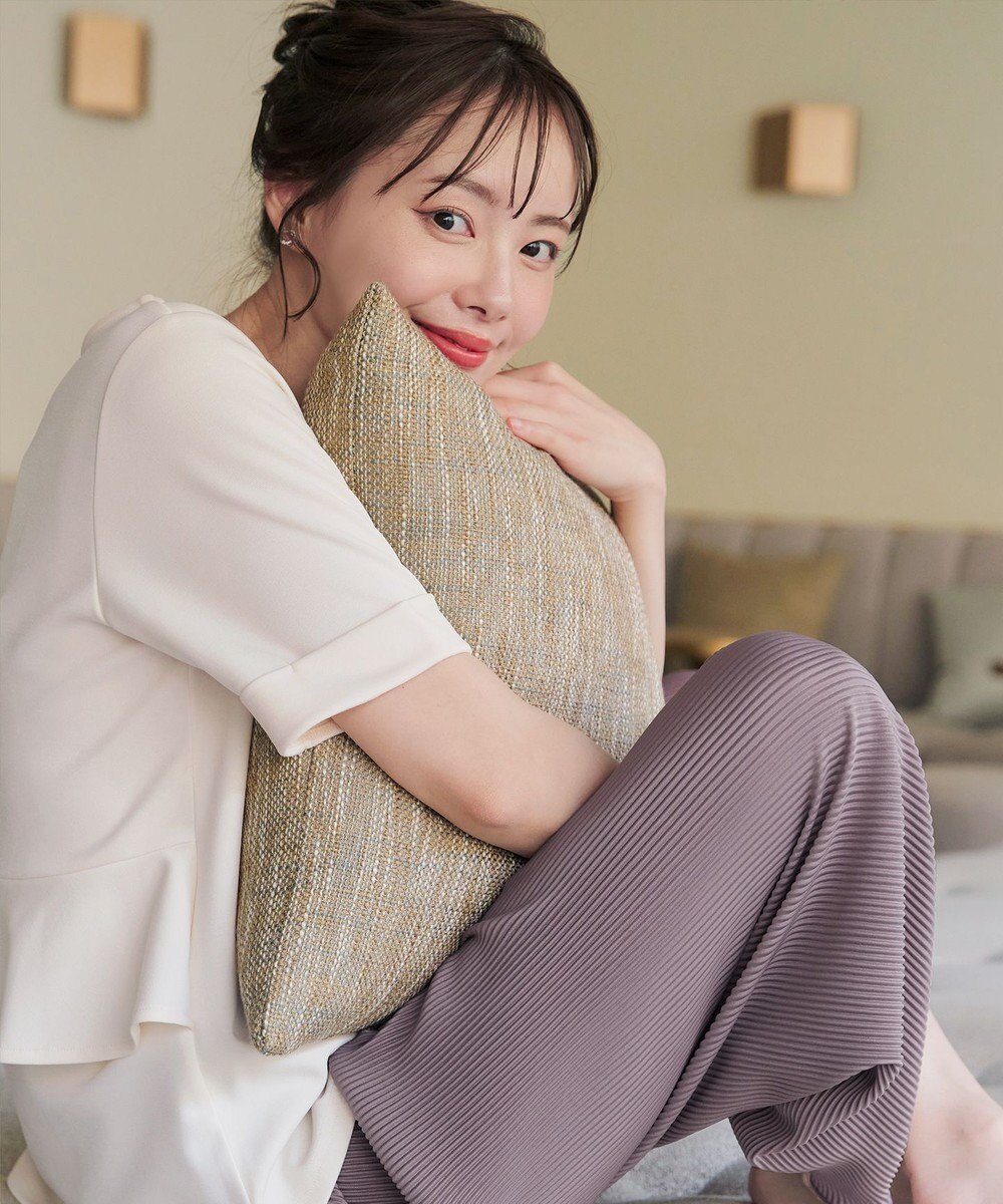 Tiaclasse 【新色追加・洗える】プリーツパンツ 