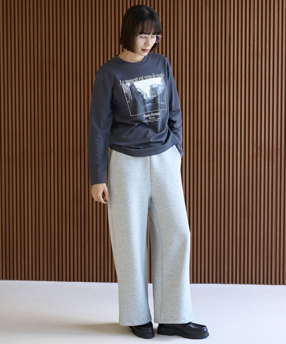 UNFILO コットンスムース グラフィック ロンＴ 