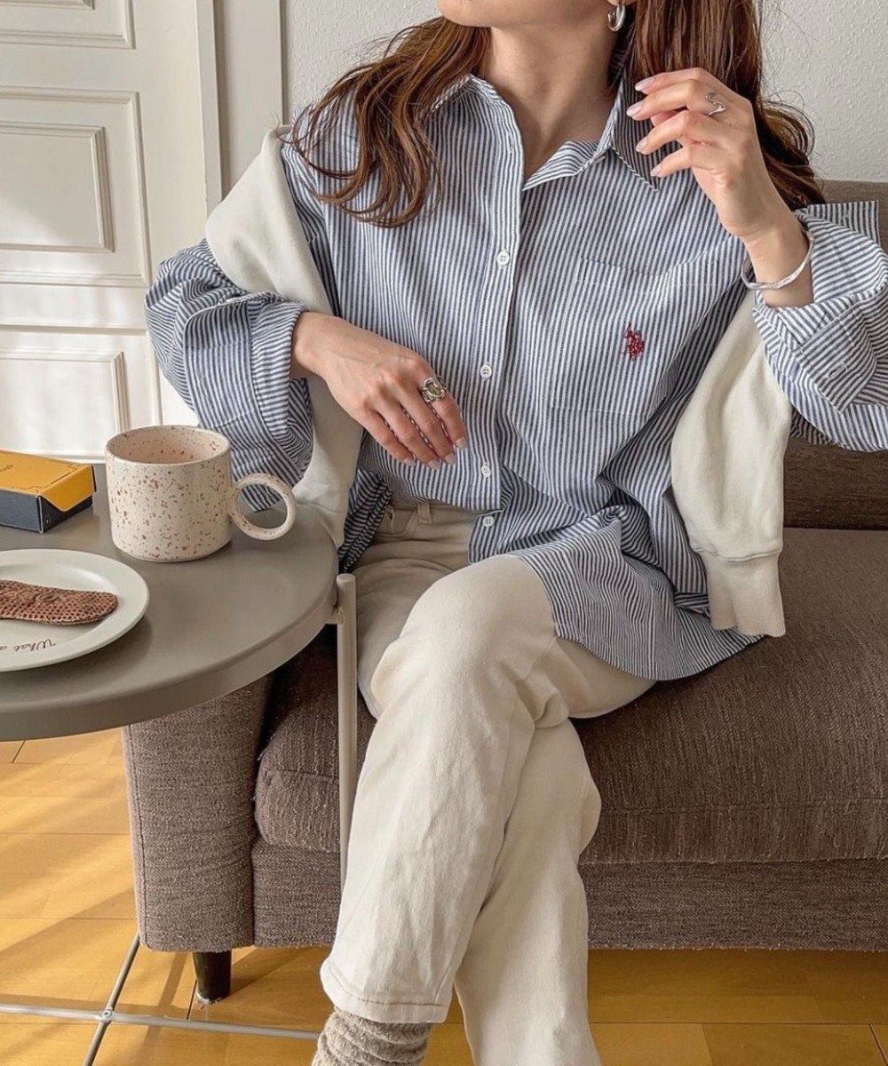 WEGO 【25年秋新色登場★】U.S. POLO ASSN.別注ロングスリーブシャツ 