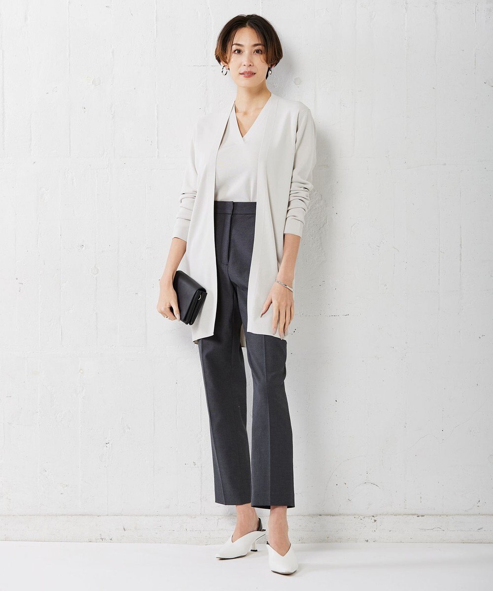 ICB 【洗える】 シンセティックフルニードル Vネックプルオーバー 