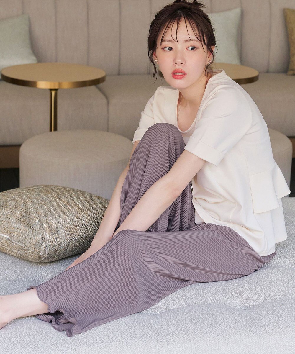 Tiaclasse 【新色追加・洗える】プリーツパンツ 