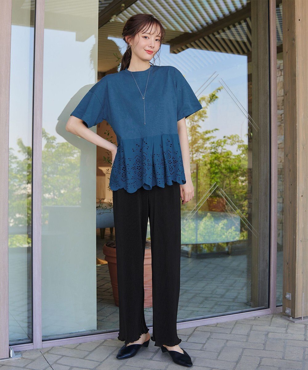 Tiaclasse 【新色追加・洗える】プリーツパンツ 