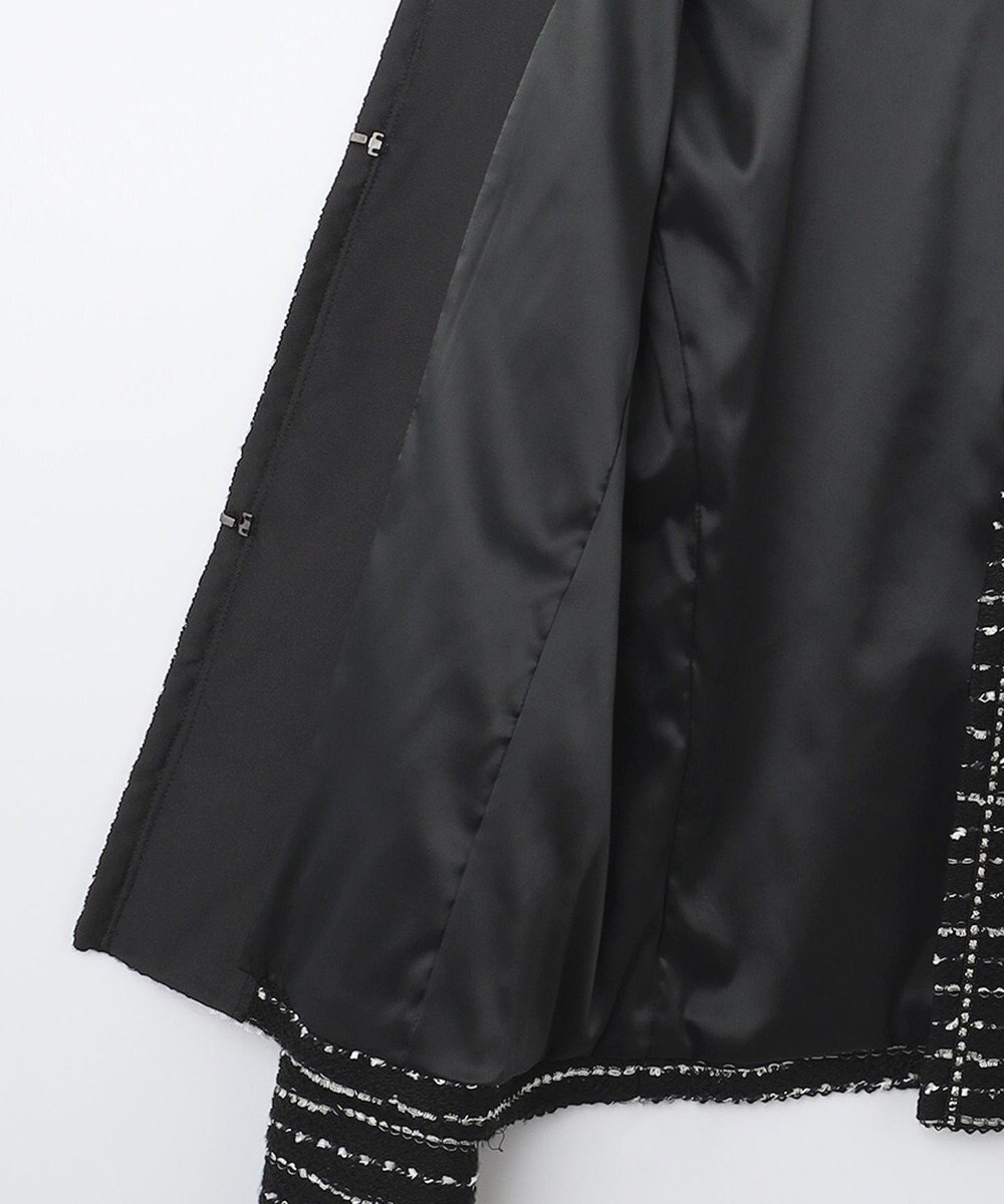 自由区 L 【セット可】カラミツイード ノーカラージャケット 