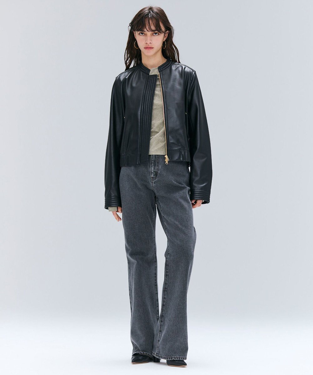 BEIGE， 【洗える・BAILA掲載】BUTLER / ストレッチベロアボートネックカットソー 